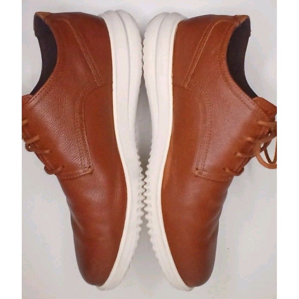 Cole Haan Mens Sz 9.5 M Grand+ Plain Toe Oxfords C36935 British Tan Comfort $150